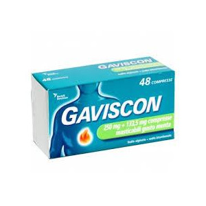 GAVISCON*48CPR MENT250+133,5MG - farmanauta.it