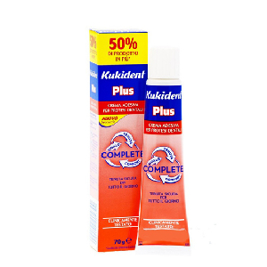 KUKIDENT PLUS ORIGINAL CREMA ADESIVA DENTIERE 65 G - farmanauta.it