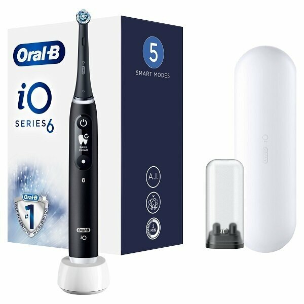 ORAL-B IO 6 BLACK SPAZZOLINO ELETTRICO + 2 REFILL - farmanauta.it