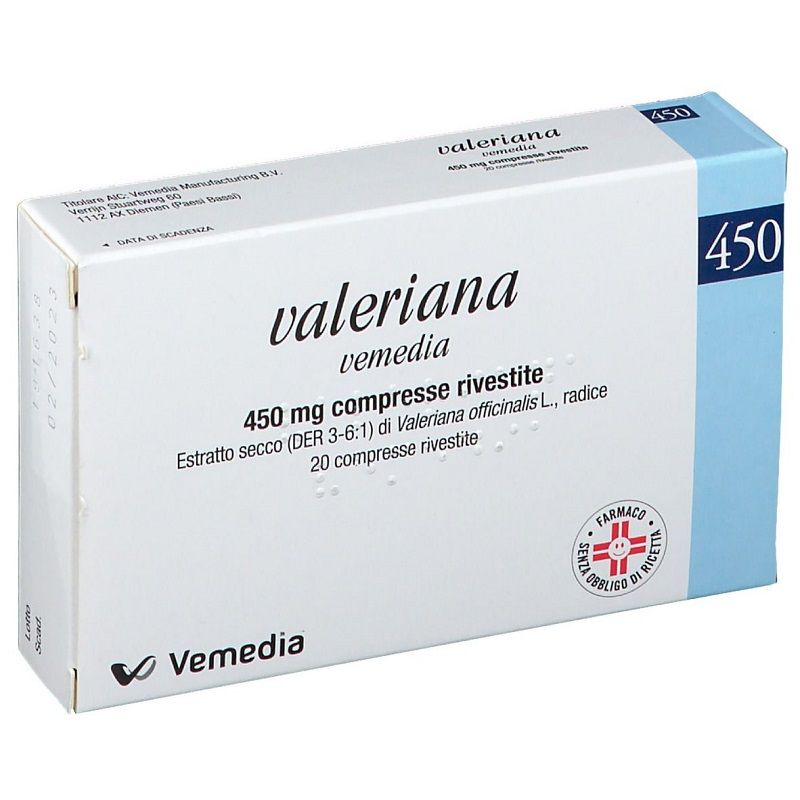 VALERIANA VEMEDIA*20CPR RIV450 - farmanauta.it