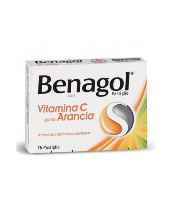 BENAGOL VIT C*16PAST ARANCIA - farmanauta.it