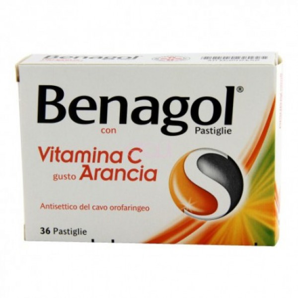 BENAGOL VIT C*36PAST ARANCIA - farmanauta.it