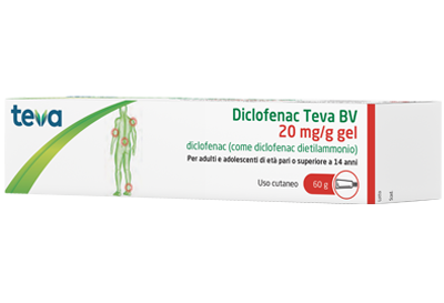 DICLOFENAC TEVA*GEL 60G 20MG/G - farmanauta.it