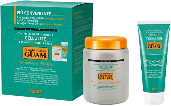GUAM FANGHI D'ALGA CONFEZIONE CONVENIENZA FREDDA CON FANGHI D'ALGA GUAM 1 KG + CREMA GEL 250 ML FORMULA A FREDDO - farmanauta.it