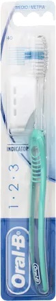 ORALB 123 INDICATOR SPAZZOLINO MANUALE SETOLE 35 MEDIE - farmanauta.it