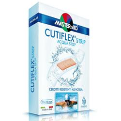 CEROTTO MASTER-AID CUTIFLEXMED STRIP TRASPARENTE IMPERMEABILE SUPPORTO IN POLIURETANO SUPER 10 PEZZI - farmanauta.it