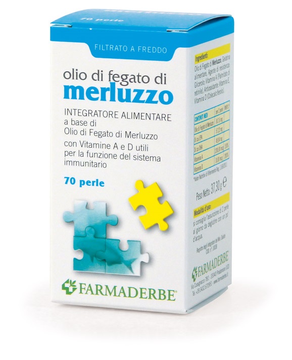 OLIO DI FEGATO DI MERLUZZO 70 PERLE - farmanauta.it