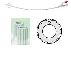 CATETERE VESCICALE IN SILICONE PROFILCATH PLUS SCANALATO 2 VIE CH24 LUNGHEZZA 31 CM PUNTA CILINDRICA 2 FORI CONTRAPPOSTI PALLONCINO 5 ML 1 PEZZO - farmanauta.it