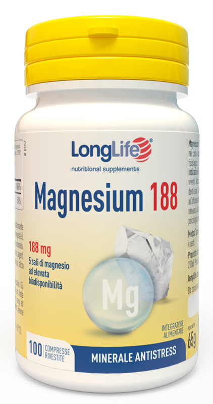 LONGLIFE MAGNESIUM 188 100 COMPRESSE - farmanauta.it