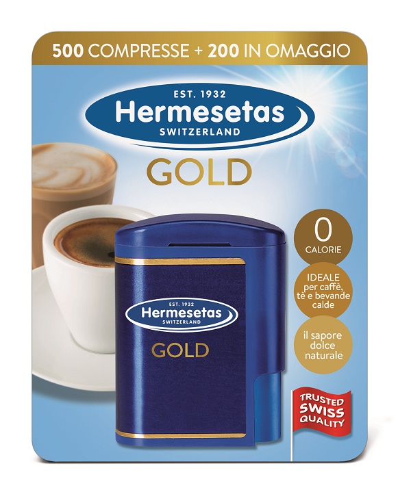HERMESETAS GOLD 500+200 COMPRESSE 35 G - farmanauta.it