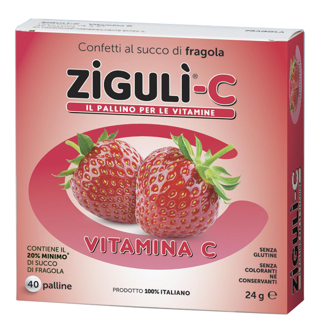 ZIGULI C FRAGOLA 40 CONFETTI 24 G - farmanauta.it
