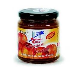 COMPOSTA DI PESCHE BIO CON POLPA DI MELA 320 G - farmanauta.it