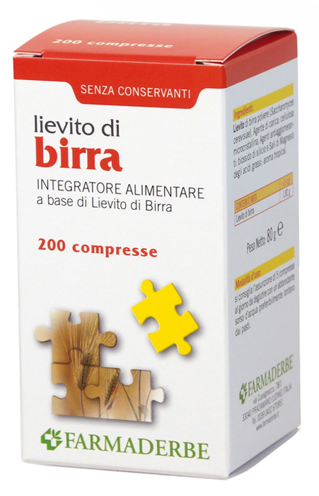 LIEVITO DI BIRRA 200 COMPRESSE - farmanauta.it