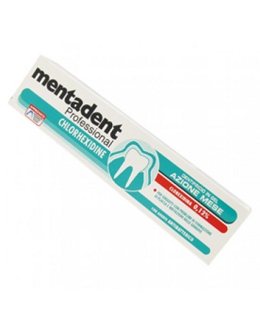 MENTADENT PROFESSIONAL DENTIFRICIO CHLOREXIDINE 020% 75 ML - farmanauta.it