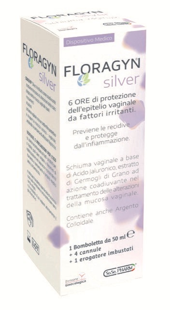 FLORAGYN SILVER SCHIUMA VAGINALE CON ARGENTO COLLOIDALE 50 ML - farmanauta.it