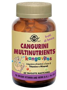 CANGURINI MULTINUTRIENTS FRUTTI TROPICALI 60 COMPRESSE - farmanauta.it