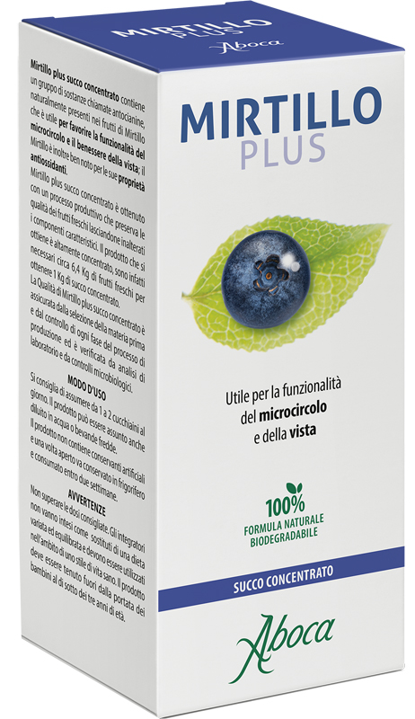 MIRTILLO PLUS SUCCO CONCENTRATO 100 ML - farmanauta.it