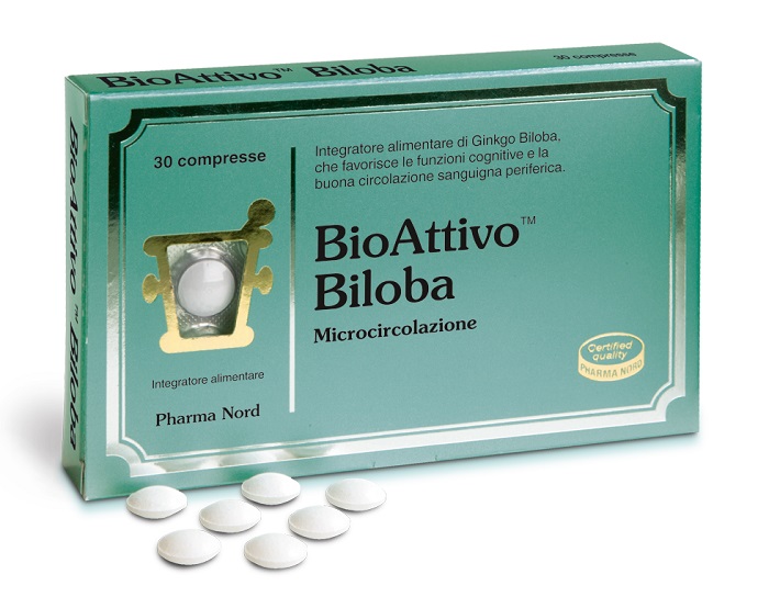 BIOATTIVO BILOBA 30 COMPRESSE - farmanauta.it