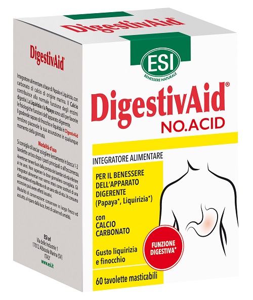ESI DIGESTIVAID NO ACID 60 TAVOLETTE - farmanauta.it