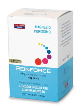 REINFORCE MAGNESIO PURISSIMO 150 GRAMMI DI POLVERE - farmanauta.it