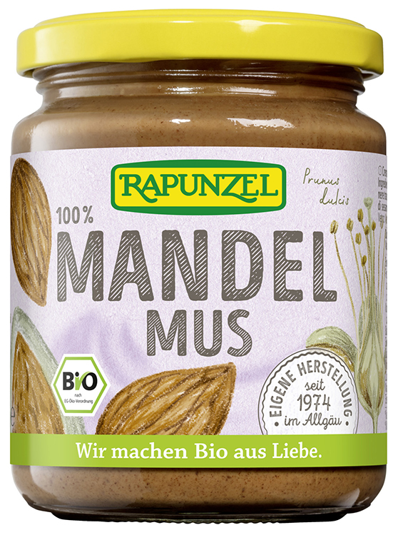 RAPUNZEL CREMA DI MANDORLE SENZA ZUCCHERI AGGIUNTI 250 G - farmanauta.it