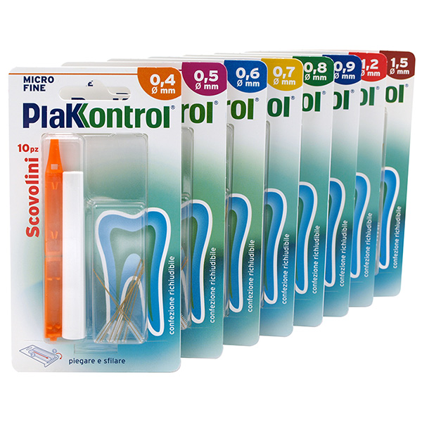 PLAKKONTROL MINIGRIP SCOVOLINO 0,7 MM 10 PEZZI - farmanauta.it
