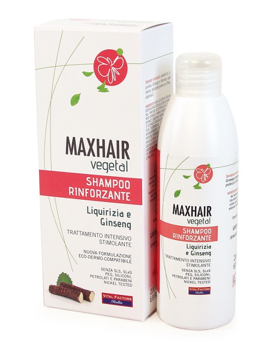MAXHAIR VEGETAL SHAMPOO RINFORZANTE 200 ML - farmanauta.it