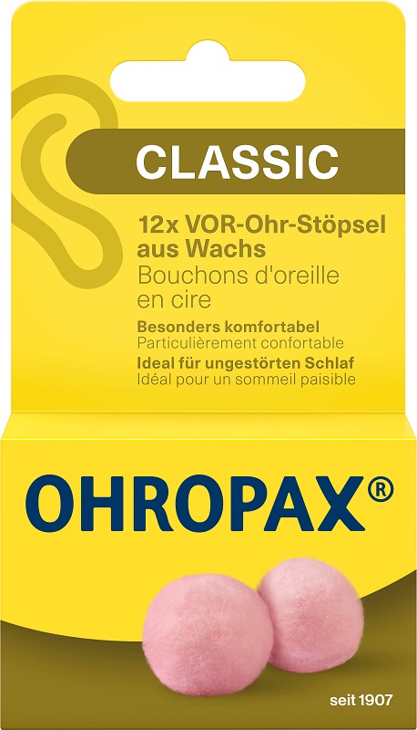 TAPPO AURICOLARE OHROPAX CERA 12 PEZZI - farmanauta.it