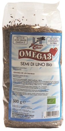 FSC OMEGA3 SEMI DI LINO BIO AD ALTO CONTENUTO DI FIBRA 500 G - farmanauta.it