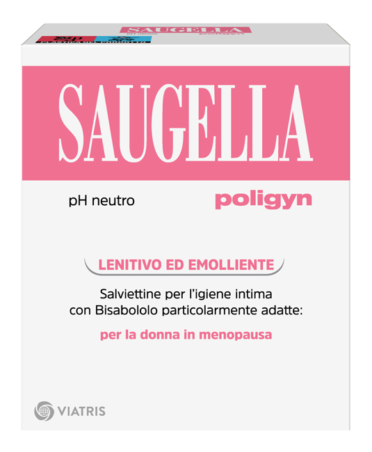 SAUGELLA POLIGYN PH NEUTRO SALVIETTINE IGIENE INTIMA LENITIVO ED EMOLLIENTE 10 PEZZI - farmanauta.it