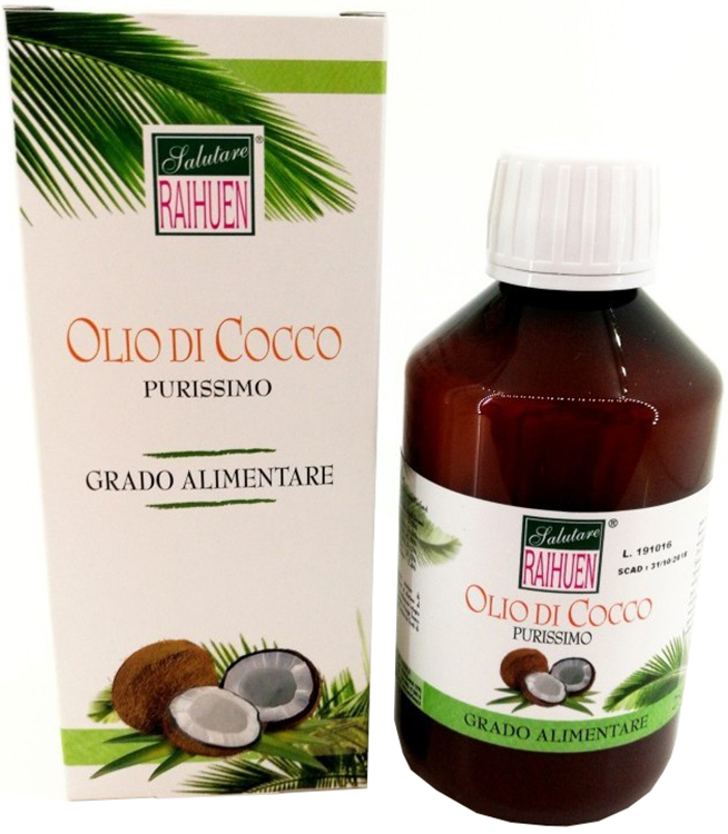 RAIHUEN OLIO COCCO GRADO ALIMENTARE 100 ML - farmanauta.it
