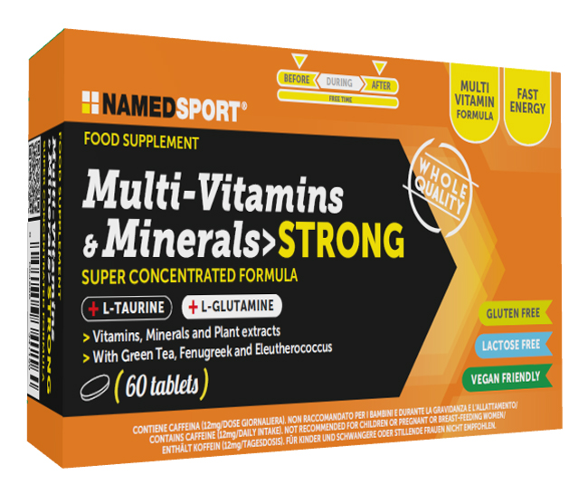 MULTI-VITAMINS&MINERALS STRONG 60 COMPRESSE - farmanauta.it