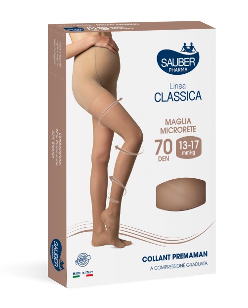 SAUBER COLLANT PREMAMAN 140 DENARI MAGLIA MICRORETE NEUTRO BEIGE 3 LINEA CLASSICA - farmanauta.it