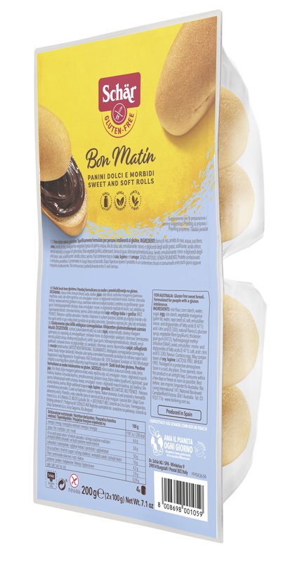 SCHAR BON MATIN PANINI DOLCI E MORBIDI SENZA LATTOSIO 2 PEZZI DA 100 G - farmanauta.it