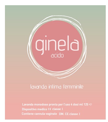 LAVANDA INTIMA FEMMINILE GINELA ACIDO 4 DOSI X 125 ML + CANNULA VAGINALE - farmanauta.it