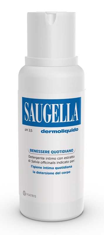 SAUGELLA DERMOLIQUIDO PH 3,5 DETERGENTE INTIMO BENESSERE QUOTIDIANO 250 ML - farmanauta.it