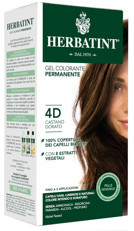 HERBATINT 4D CASTANO DORATO 150 ML - farmanauta.it