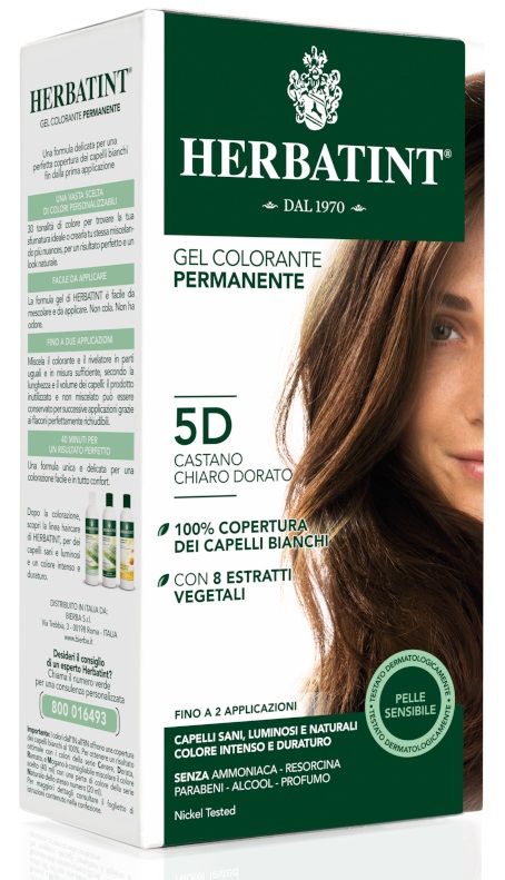 HERBATINT 5D CASTANO CHIARO DORATO 150 ML - farmanauta.it