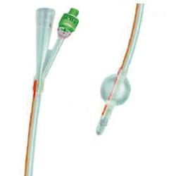 CATETERE FOLEY IN SILICONE TRASPARENTE A 2 VIE CON PALLONCINO 5-10ML DIAMETRO CH16 5,33MM LUNGHEZZA 40CM - farmanauta.it