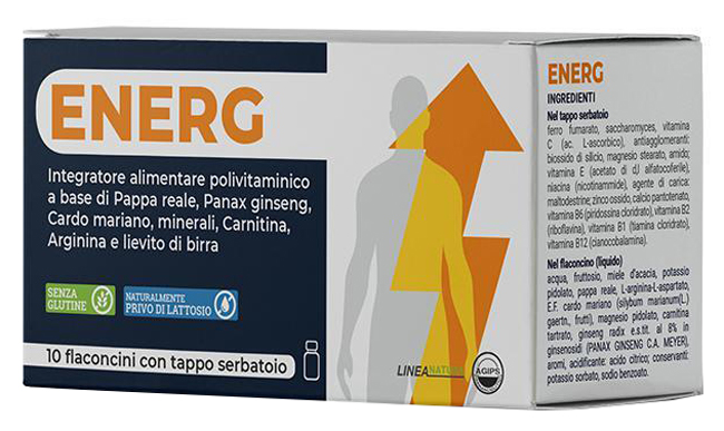 ENERG 10 FLACONCINI 10 ML CON TAPPO SERBATOIO - farmanauta.it