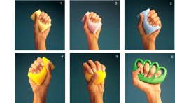 MANUS ABILIS PALLINA PER RIABILITAZIONE MANO 5 GIALLO SCURO SFORZO MASSIMO - farmanauta.it