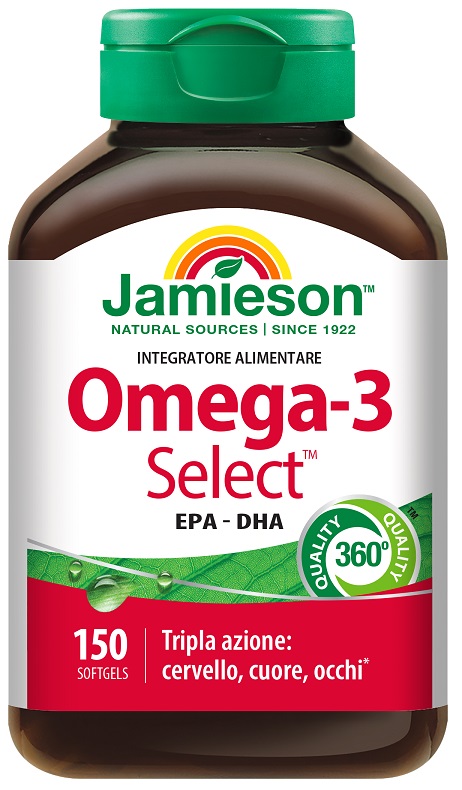 OMEGA-3 SELECT JAMIESON 150 PERLE - farmanauta.it