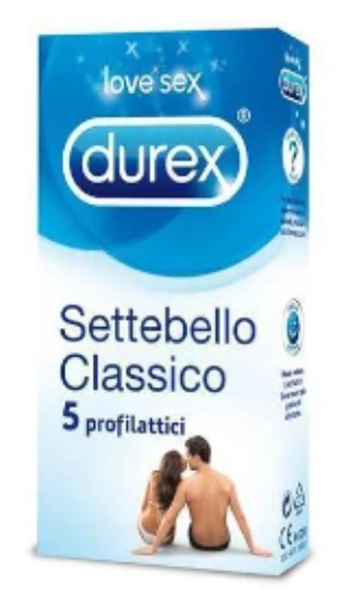 PROFILATTICO DUREX SETTEBELLO CLASSICO 5 PEZZI - farmanauta.it