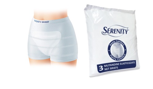 MUTANDINA A RETE PER INCONTINENZA SERENITY PANTY COMFORT S 3 PEZZI - farmanauta.it