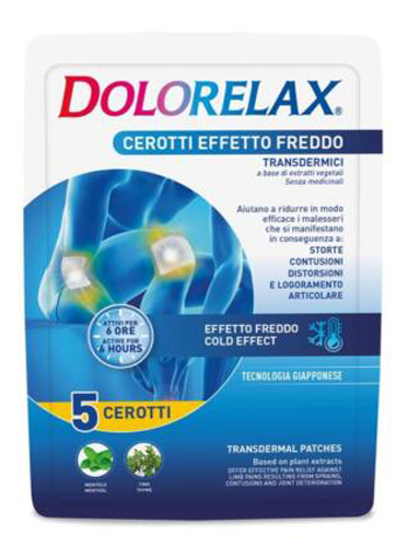 DOLORELAX CEROTTO EFFETTO FREDDO 5 PEZZI - farmanauta.it