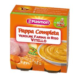 PLASMON OMOGENEIZZATO PAPPE VITELLO/VERDURA/RISO 190 G X 2 PEZZI - farmanauta.it