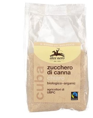 ZUCCHERO DI CANNA CHIARO BIO CUBA FAIRTRADE 500 G - farmanauta.it