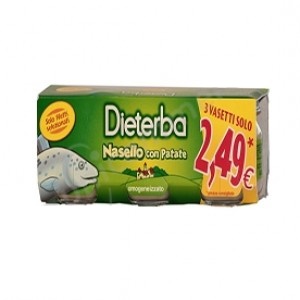 DIETERBA OMOGENEIZZATO NASELLO 3 PEZZI 80 G - farmanauta.it
