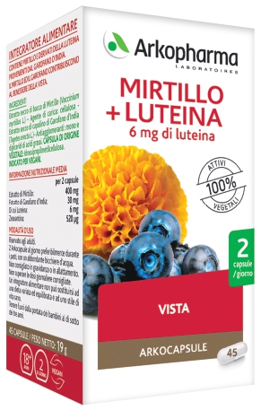 ARKO CAPSULE MIRTILLO+LUTEINA 45 CAPSULE - farmanauta.it