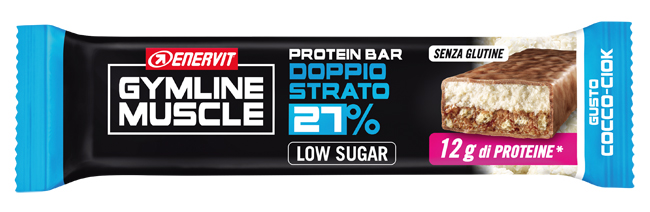 ENERVIT GYMLINE MUSCLE PROTEIN BAR 27% DOPPIO STRATO COCCO-CIOK 1 PEZZO - farmanauta.it